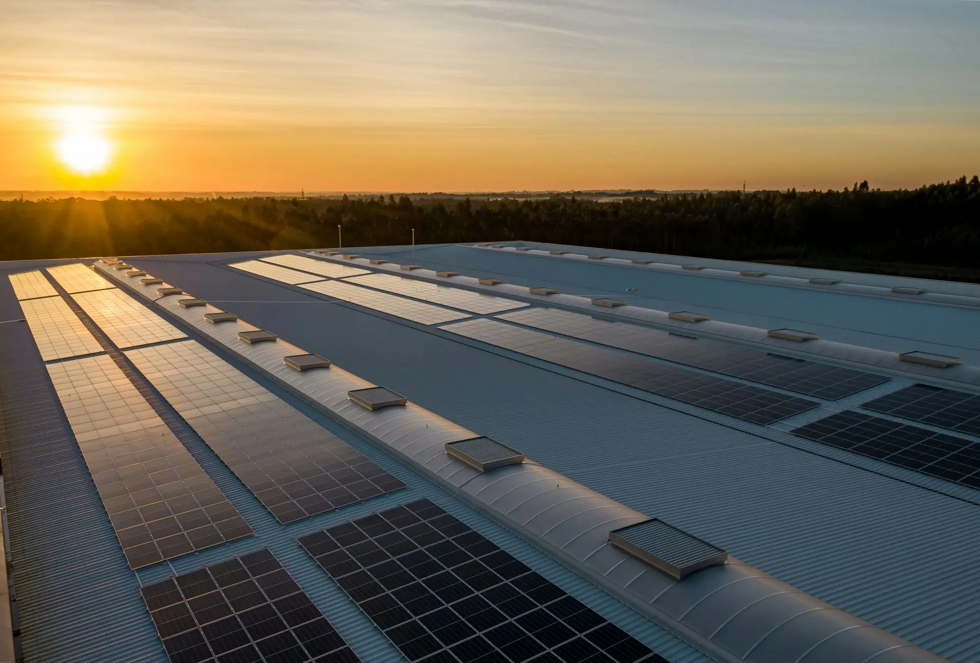 Photovoltaikanlage auf Industriedach